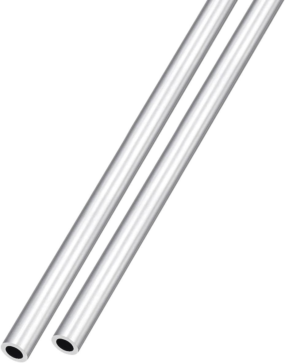 METALLIXITY 6063 Aluminum Tube (5Mm OD X 3Mm ID X 300Mm L) 2Pcs, Aluminum round