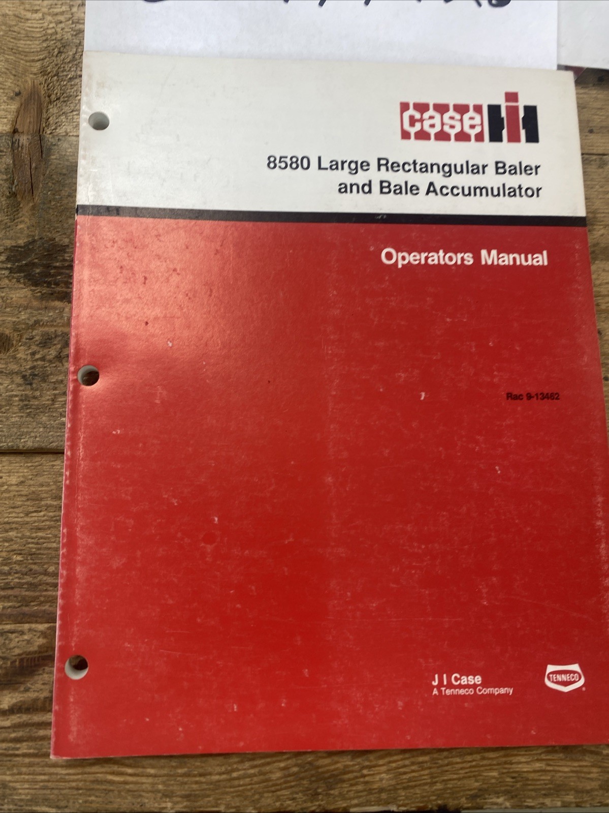 CASE IH 8580 LARGE RECTANGULAR BALER OPERATOR’S MANUAL NOS OEM