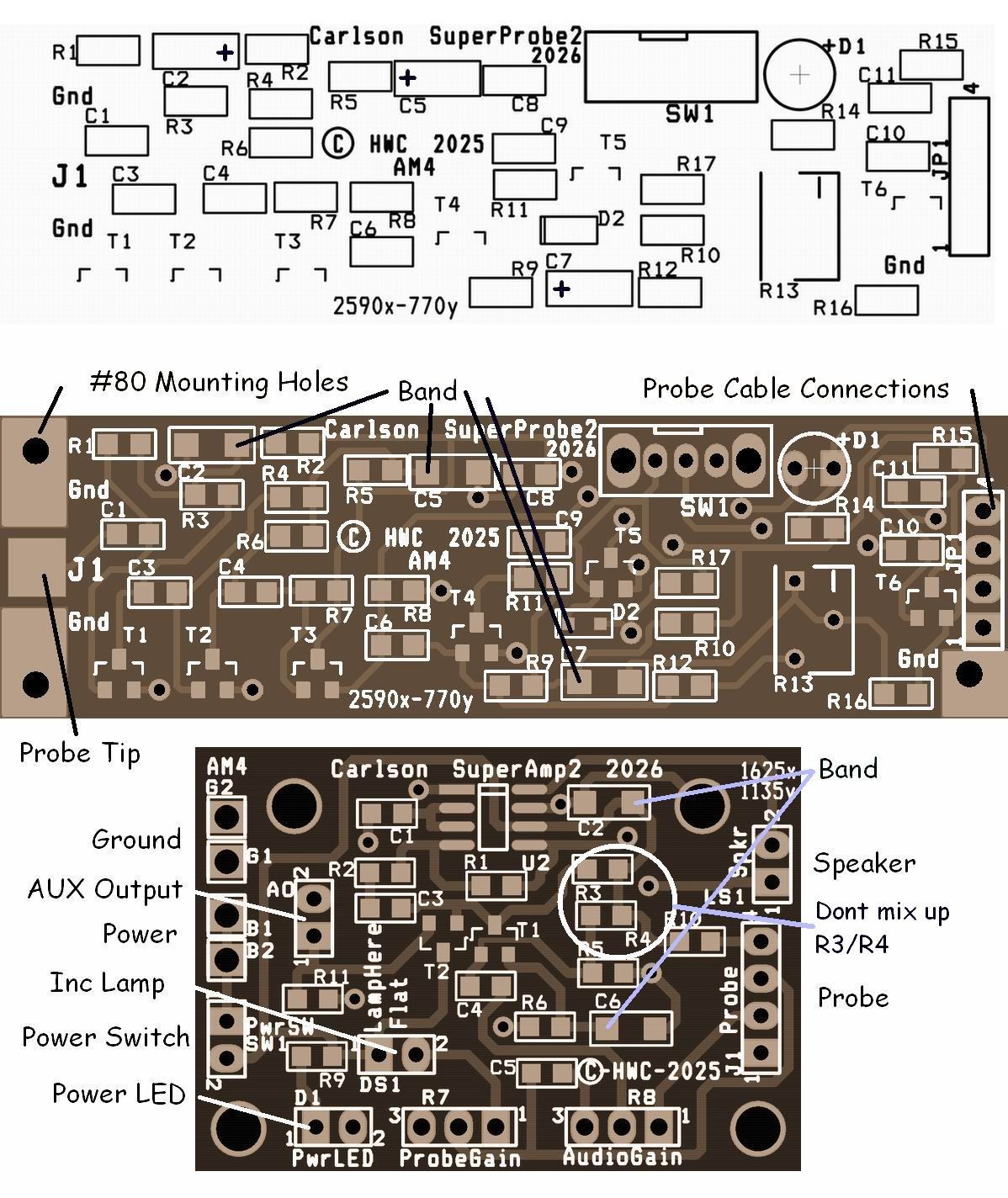 New Mr Carlson’s Super Probe From YouTube with SS Probe Kit MK3 2 PCB DIY SMD
