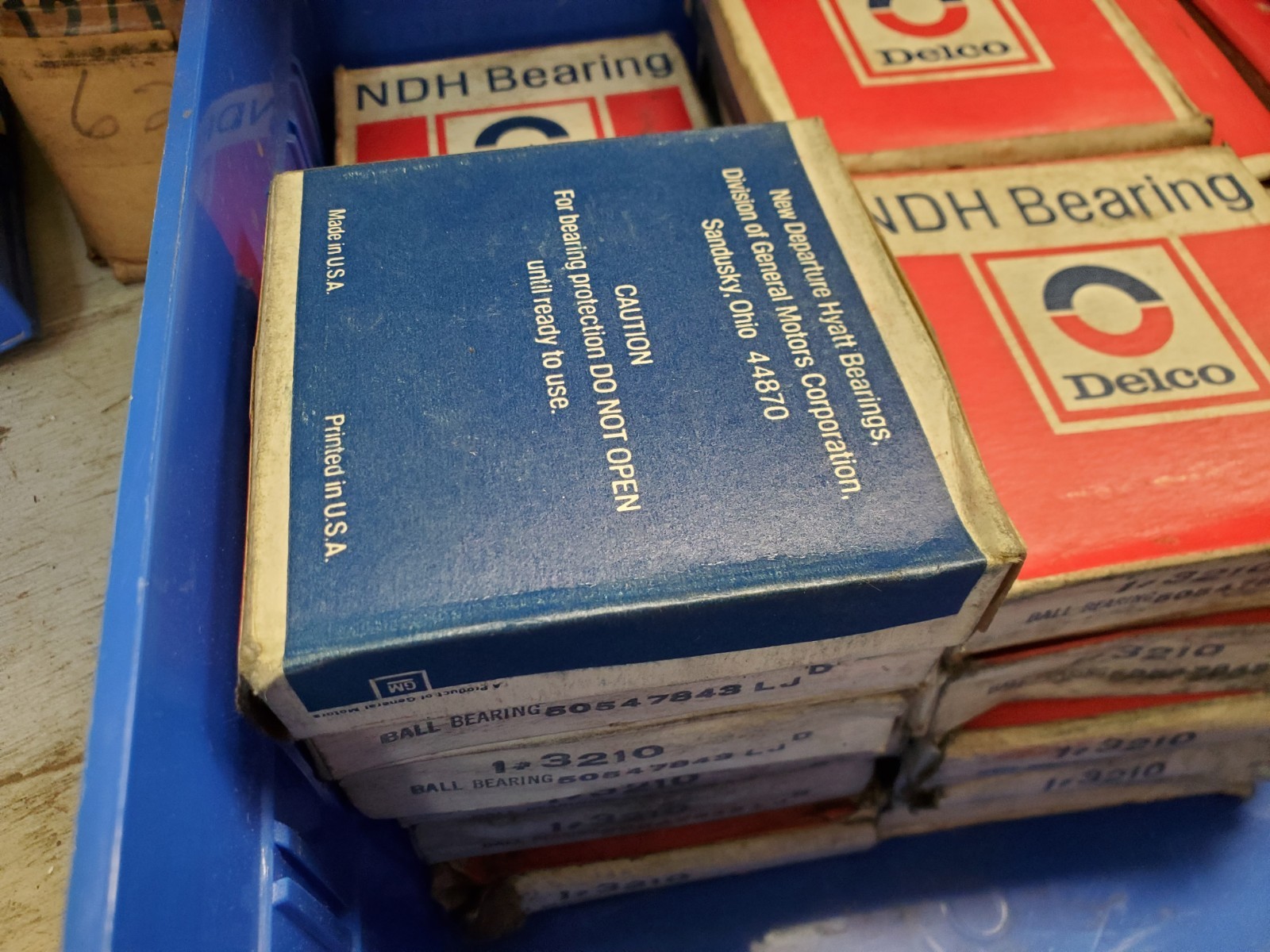 1 ea. NDH Delco 3210 Ball Bearing USA
