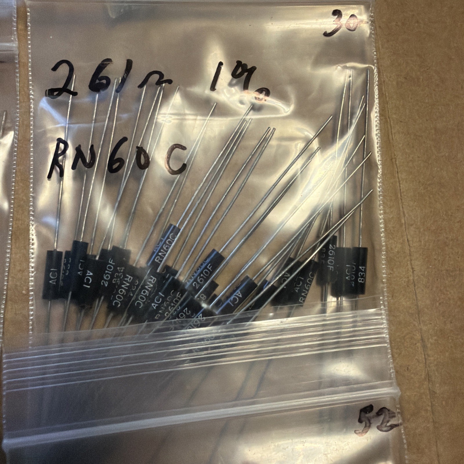 450pc Group Lot Of RESISTORS Dale & Other Mfg Look At Pictures New & Used #8