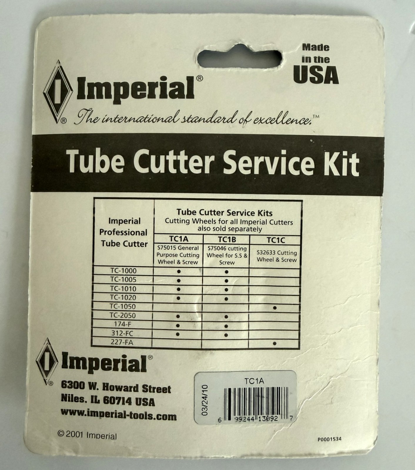 IMPERIAL TUBE CUTTER LOT of 3 CUTTERS and 2 SERVICE KITS EXTRA BLADES PIPE HVAC