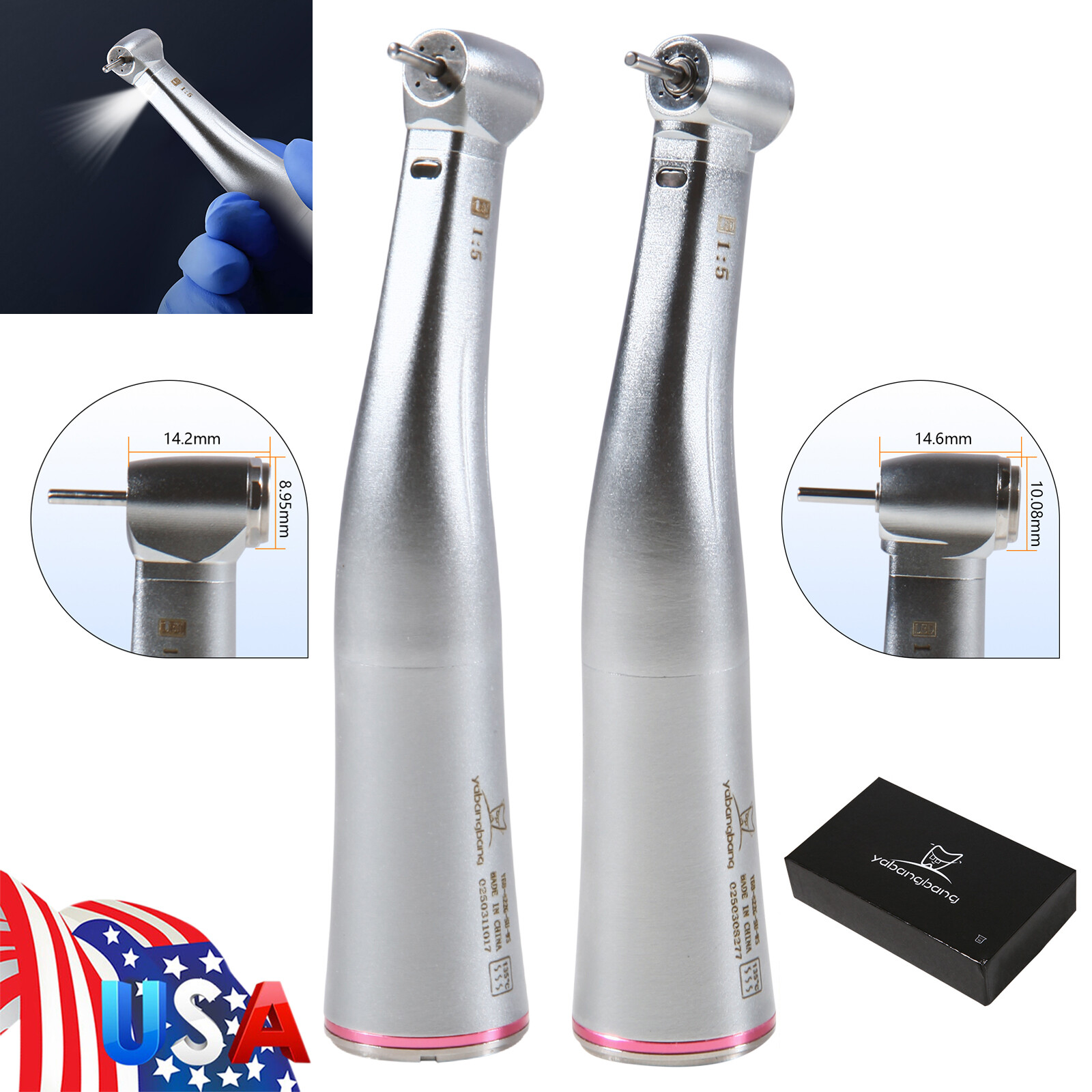 NSK Style Classic CA 1:5L 1:5 L Fiber Optic Contra Angle Electric Handpiece