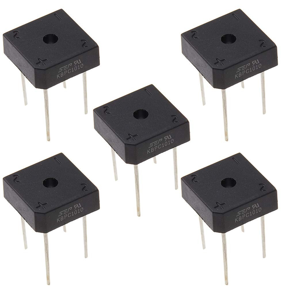 5pcs KBPC1010 Bridge Rectifier Diode Single Phase10A 1000V,4-Pin.