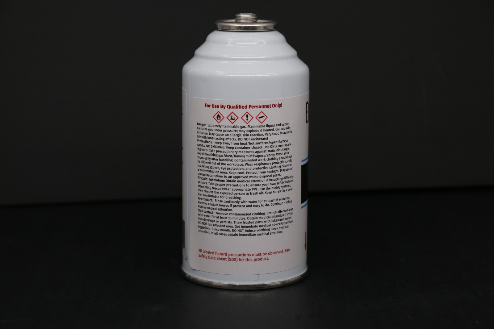 Enviro-Safe R-600a Refrigerant Inverted Piercing 6 oz 12 Cans and Brass Gauge