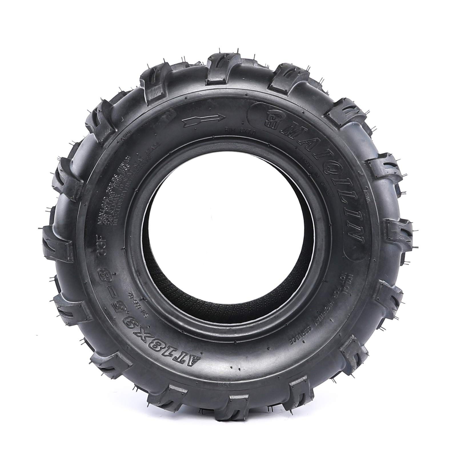 18×9.5-8 Tubeless All-Terrain Turf Tire 4-Ply ATV UTV Golf Cart Lawn Mower