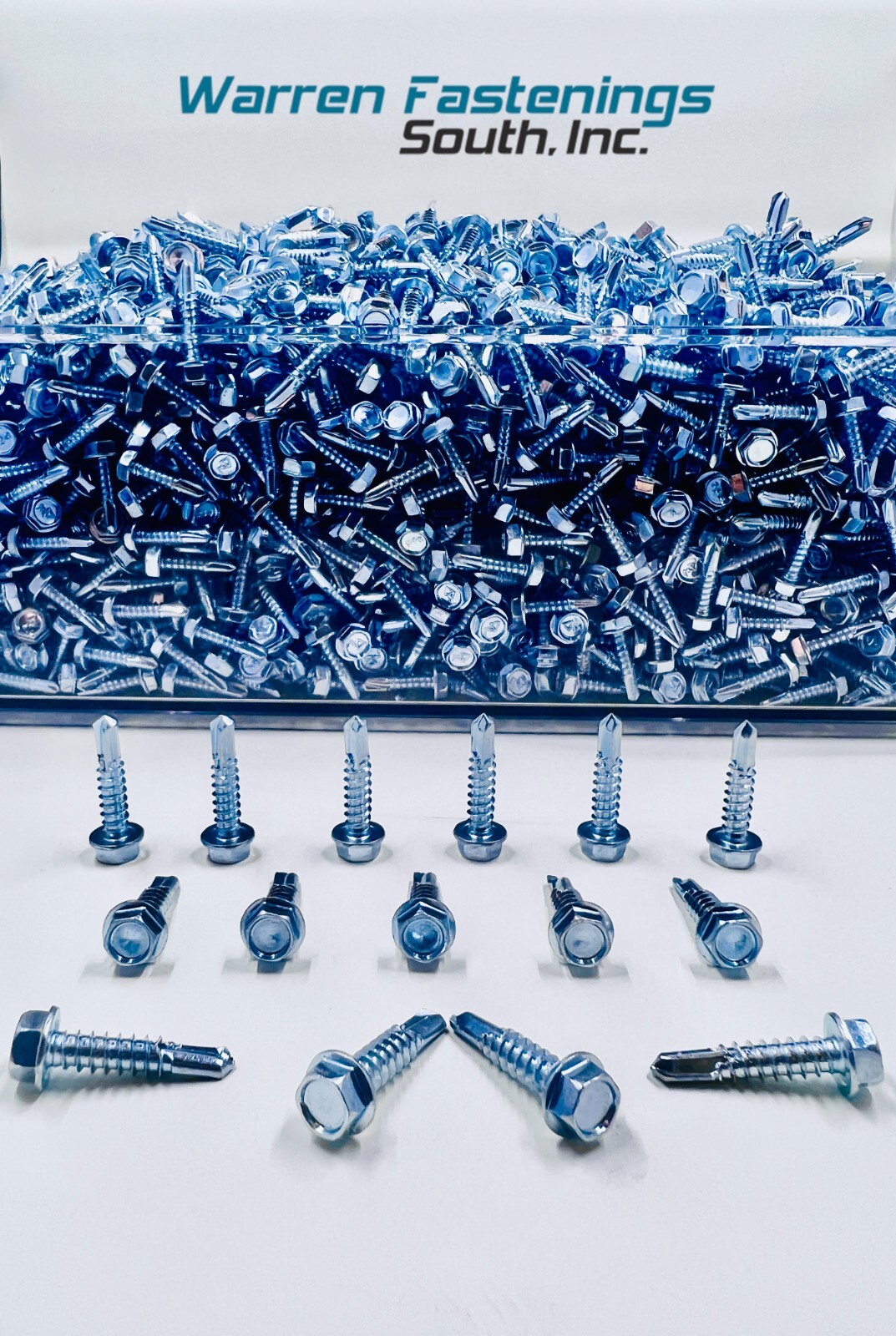 Hex Washer Head #12 x 3/4 Self-Drilling Tek Screw #3 point 800pc IHW