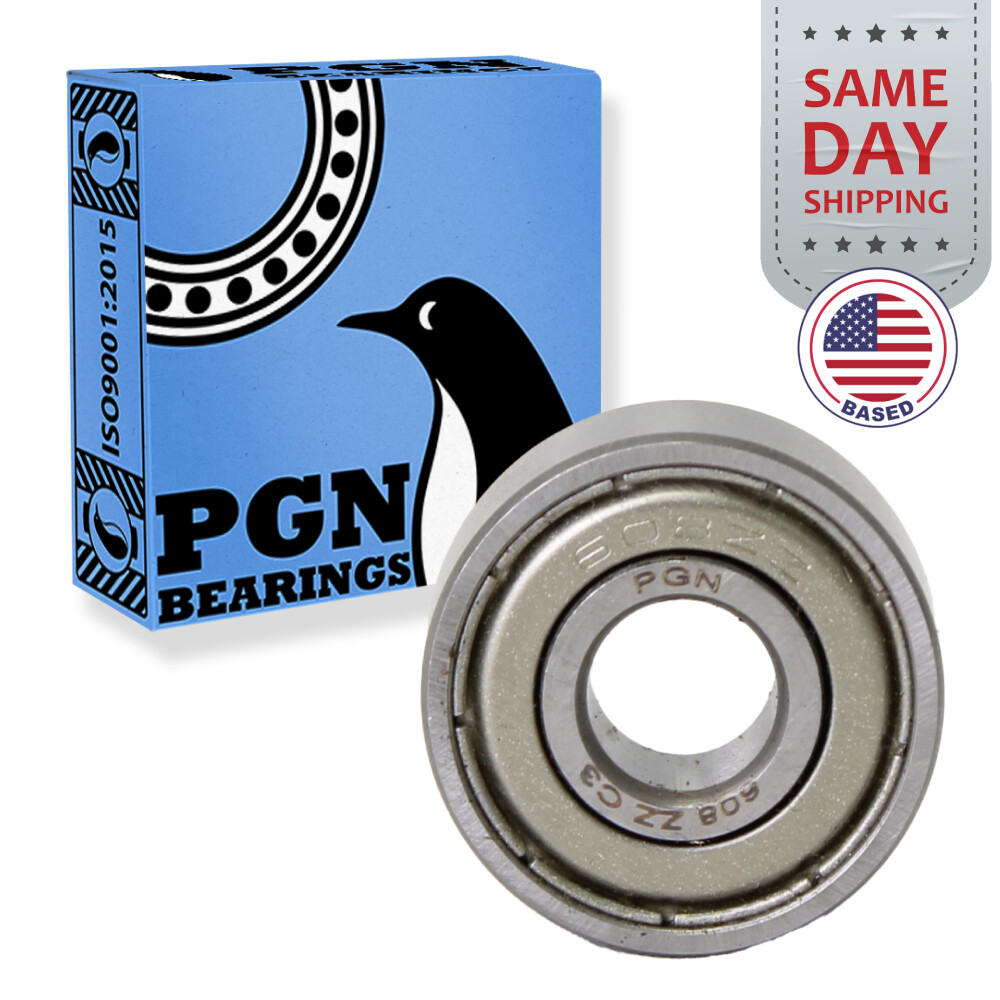 (20) 608-ZZ Premium Metal Shield Chrome Ball Bearing 8x22x7 Skateboard 608z