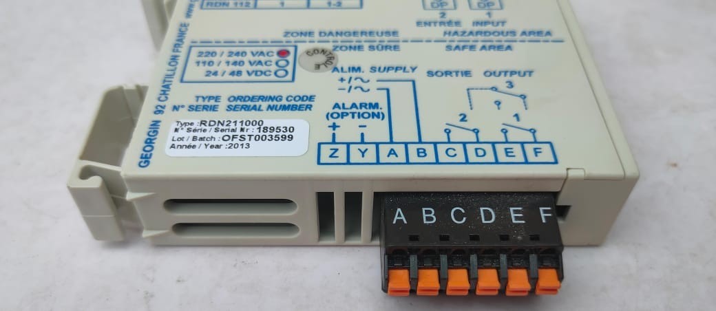 GEORGIN RDN 211 Intrinsically Safe Relay 220/240VAC RDN211000
