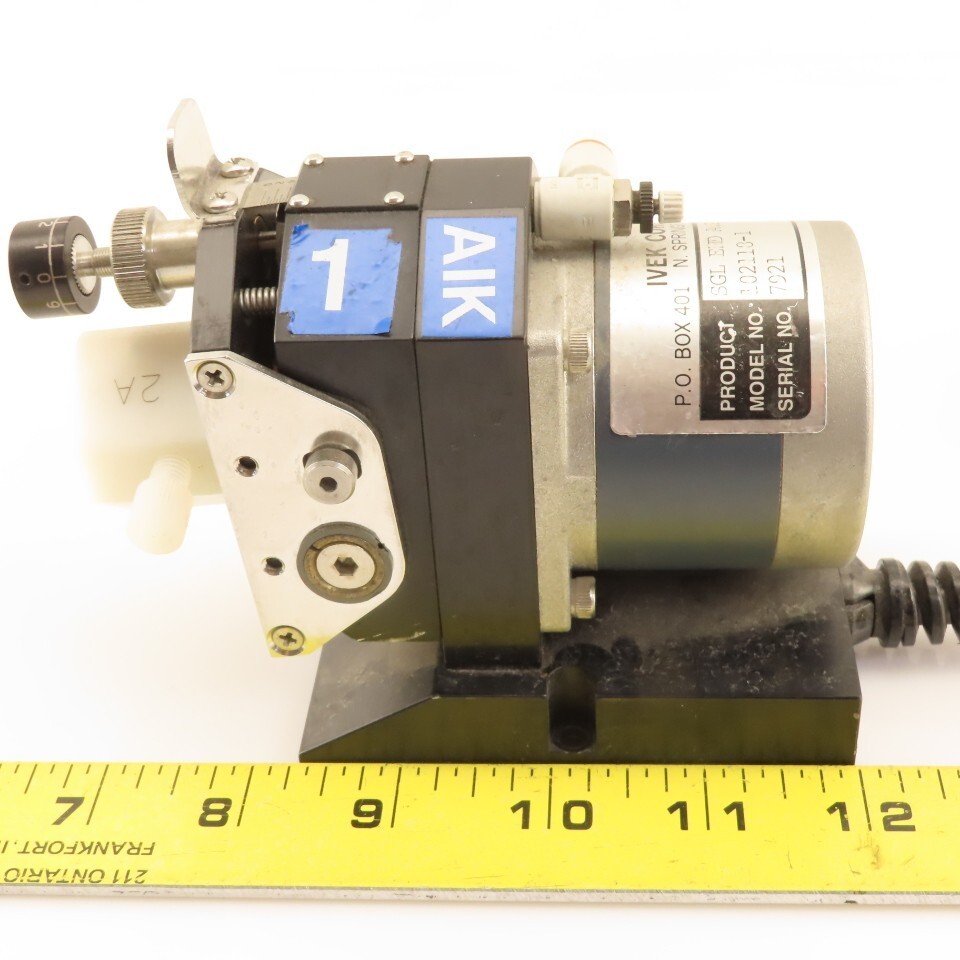 Ivek Corp 102118-1 Single End AP Motor Base Microspense Laboratory Pump 3.4V