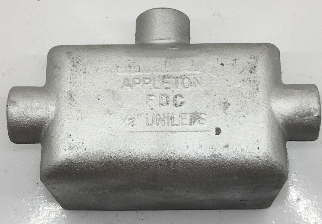 FDCT150 APPLETON TYPE 2 5.88-INCHCH X 3.5-INCHCH X 2.69-INCHCH CAPACITY 25 CU-IN
