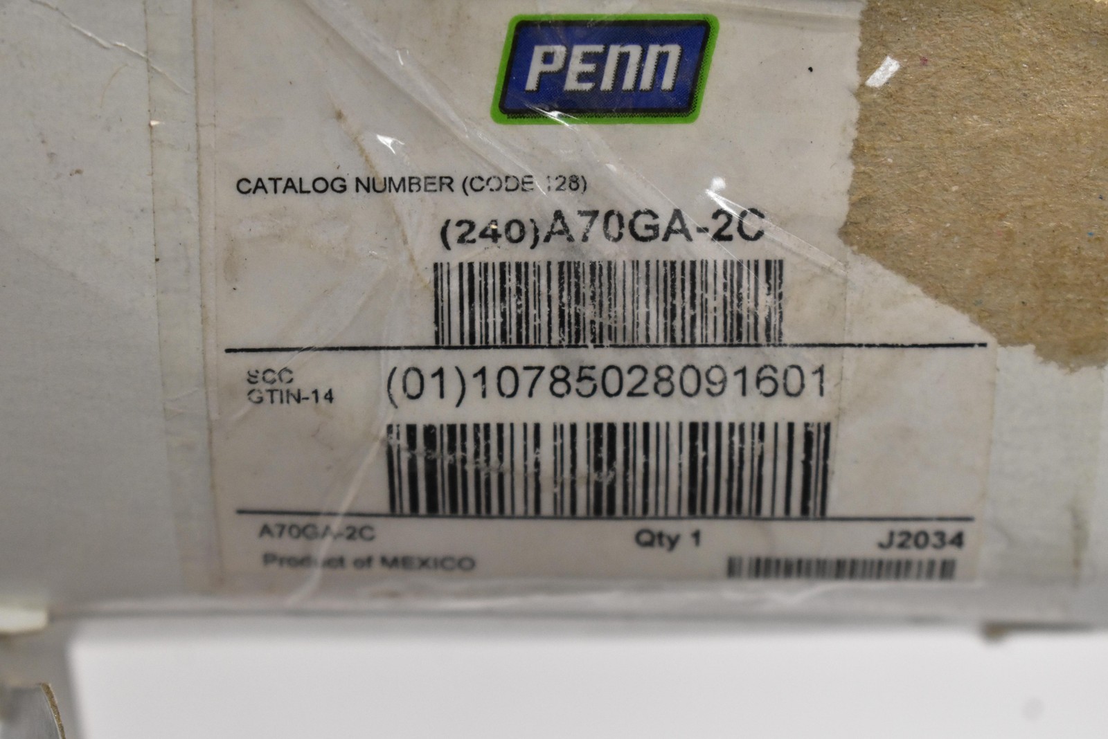 PENN A70GA-2C Temperature Control 240V Black Analog/Mechanical Non-Programmable