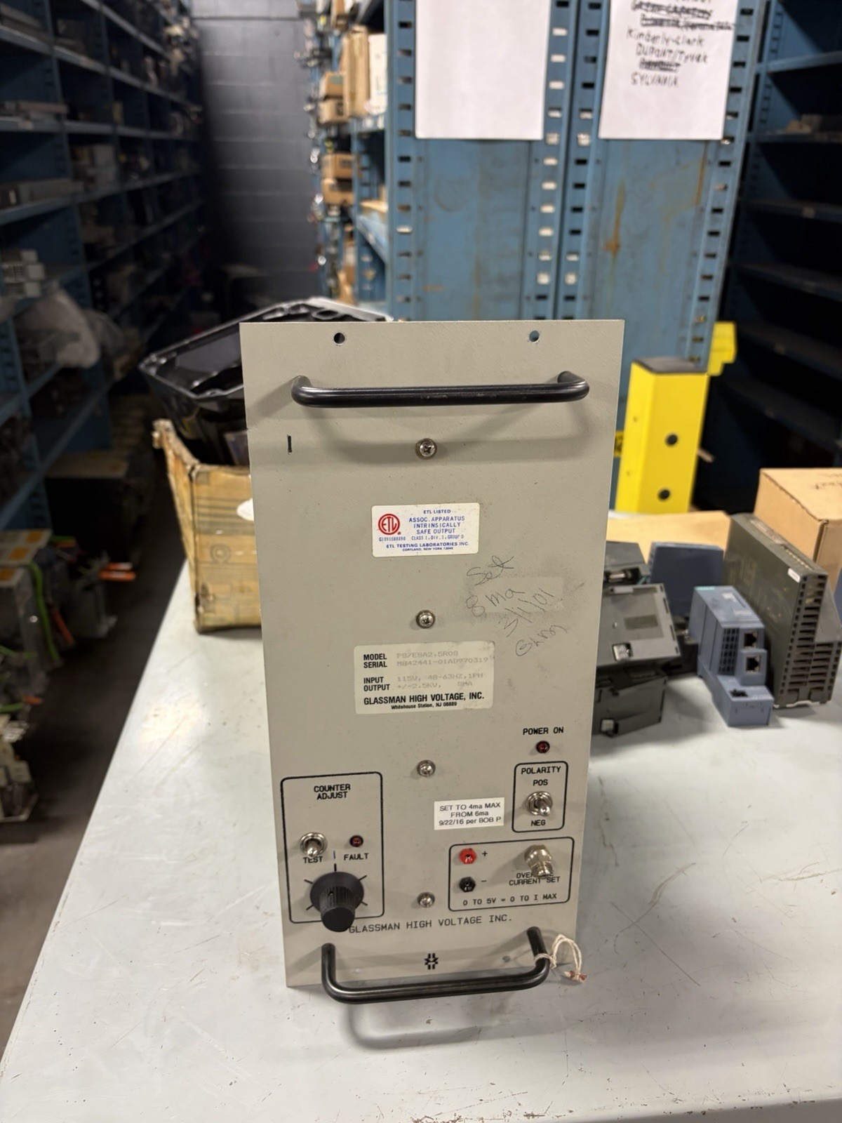 Glassman PS/ESA2.5R08B 115 Volts Single Phase 48-63 HZ Module USED