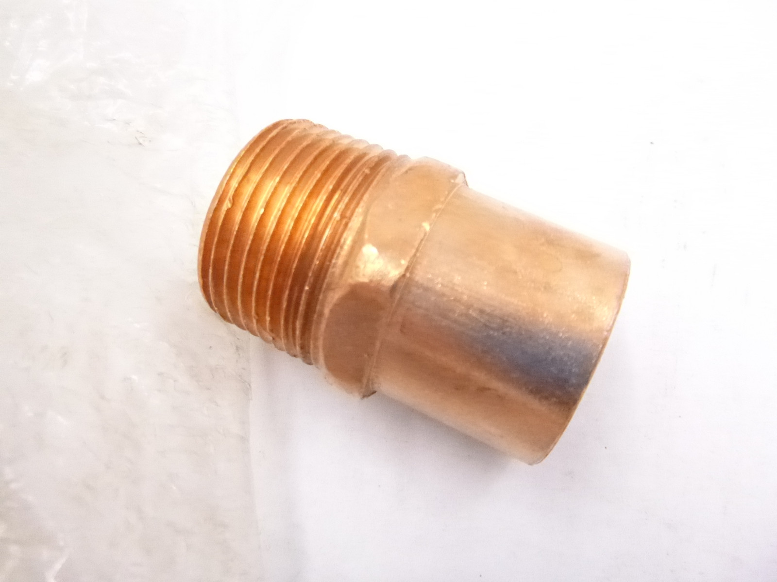 Pk of 10 Adapter Wrot Copper Cup x MNPT 1″ Copper Tube Size For 1 1/8″ x 1 1/8″