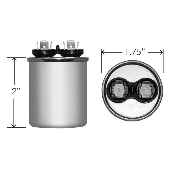30.0UF +/-6% 370V AC/B Run Capacitor replaces CSC 325P306H37M33A4XSN 57005-001