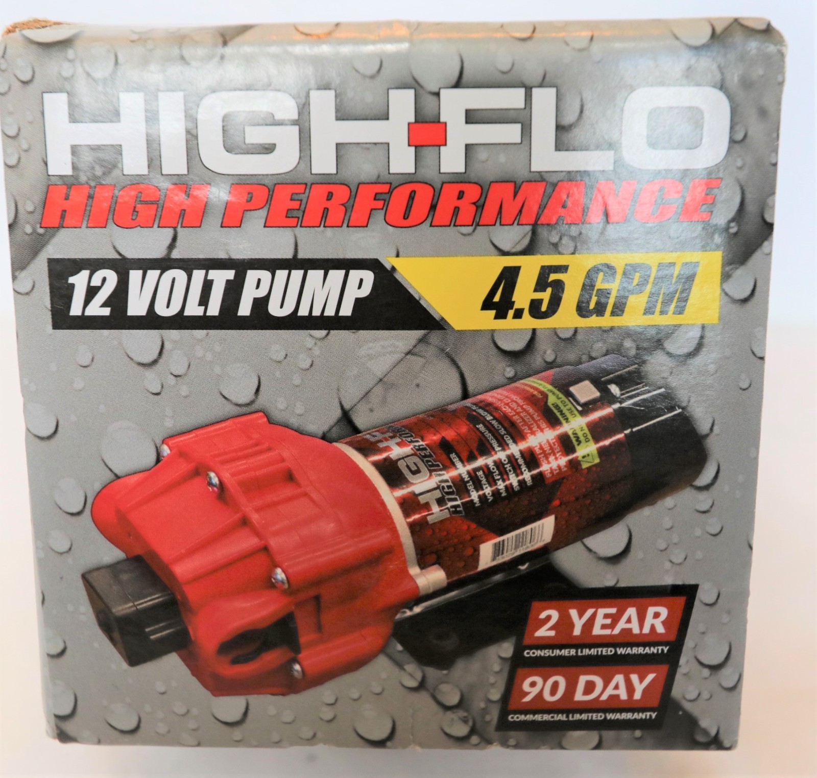 HIGH-FLO #5151088 Diaphragm Pump, 12Vdc, 4.5 Gpm Max. Flow