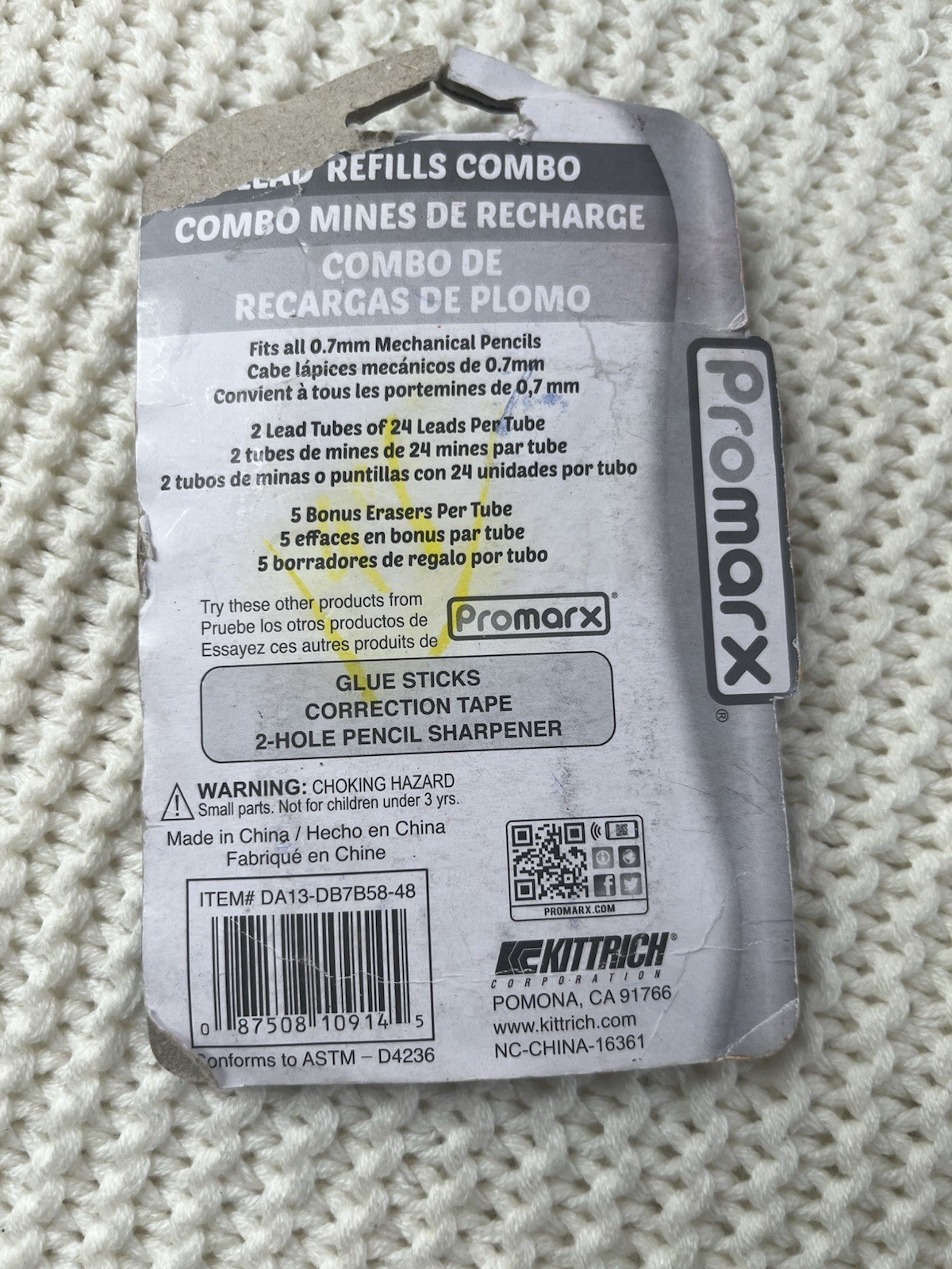NEW PROMARX 48 Lead Refills Combo (#2, 0.7mm) 10 Erasers