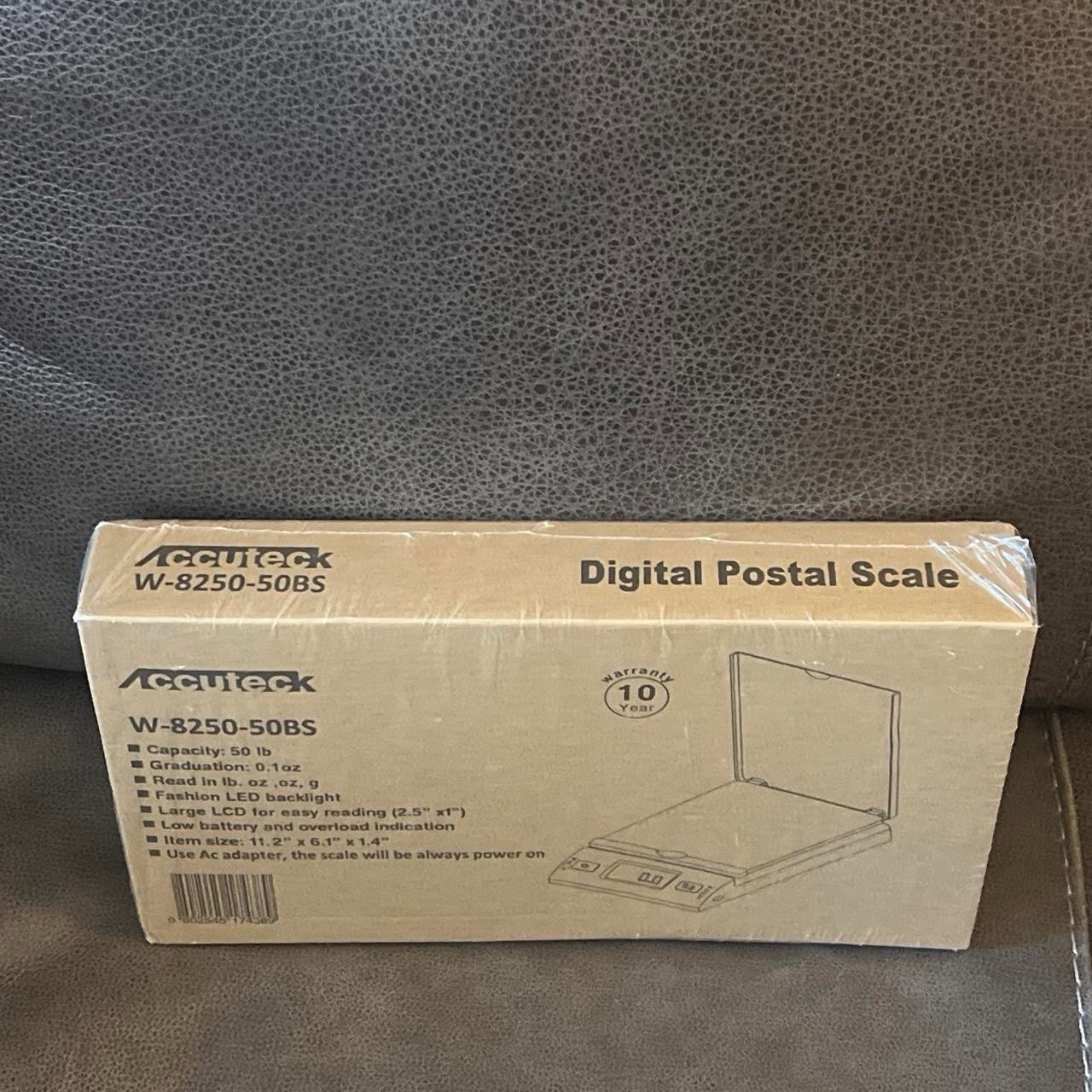 Accuteck W-8250-50bs, 50lb Digital Shipping Postal Scale BRAND NEW w/Adapter