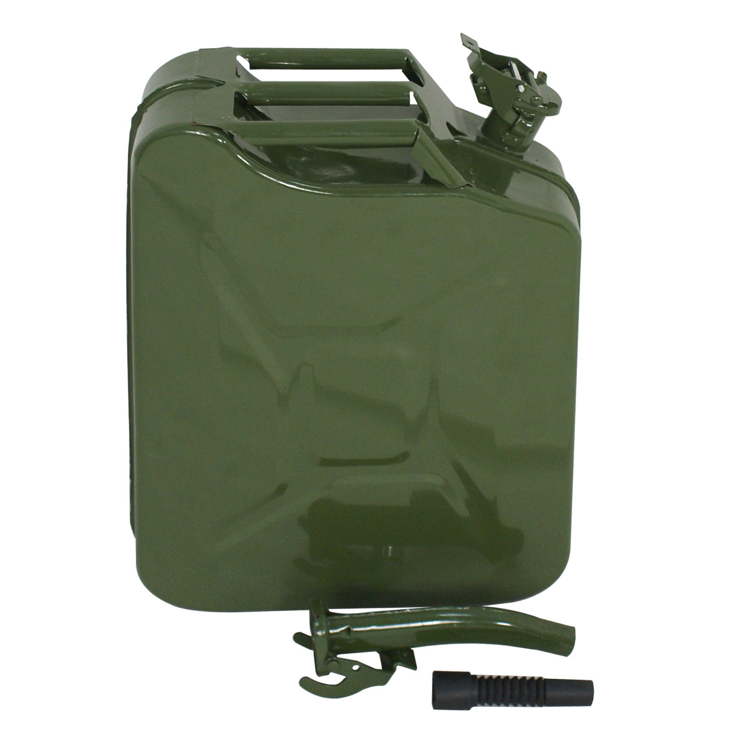4PCS Jerry Can 5Gal 20L Metal oline Caddy Can Tank Emergency Backup Green