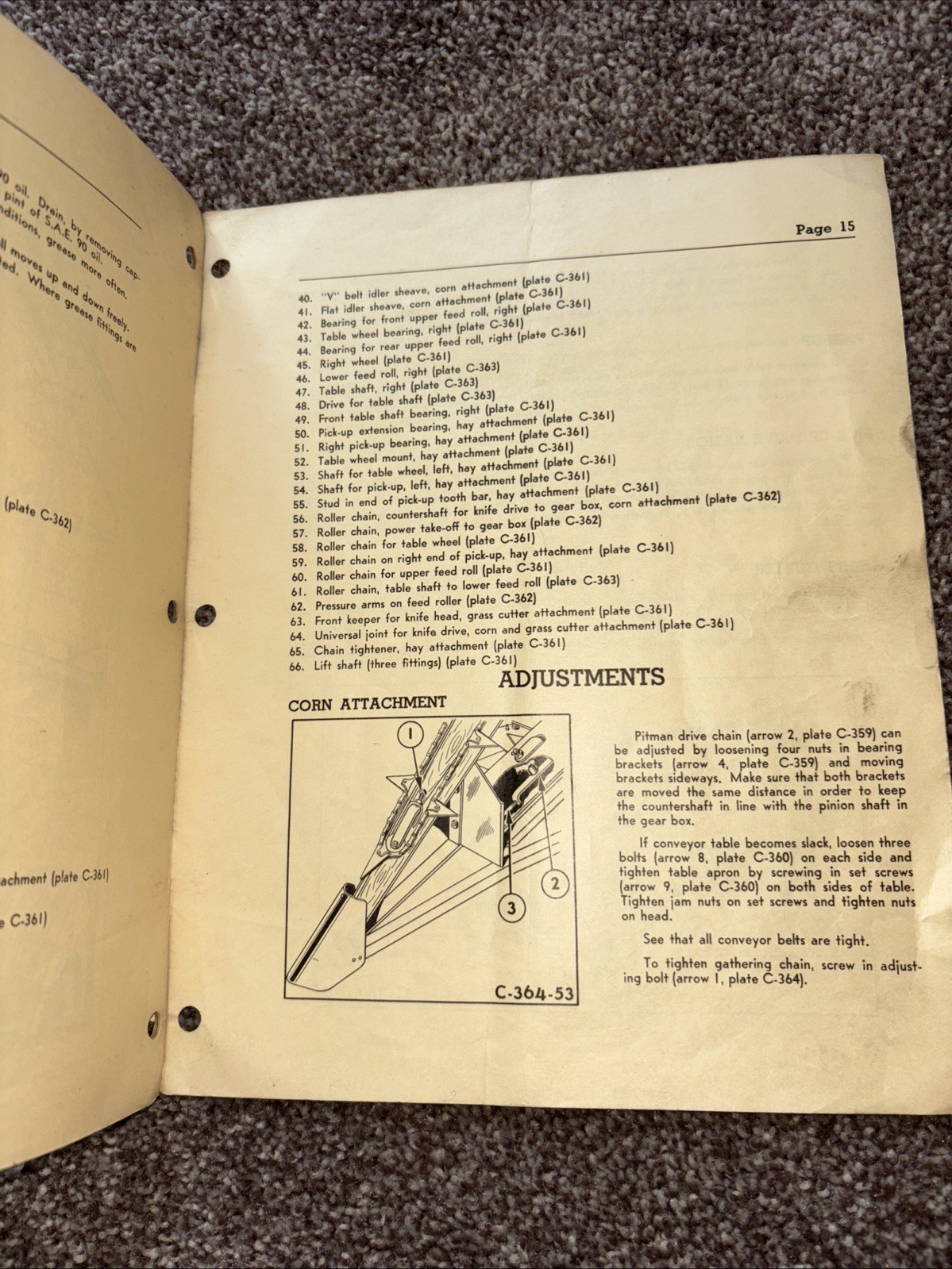 1940s Co-op E411 Forage Harvester Cockshutt Setting Up & Operating Instructions