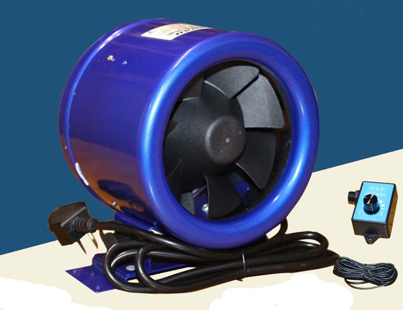 8″ Inline Duct Fan w/ Speed Controller 8 Inch 115-230V Exhaust Blower