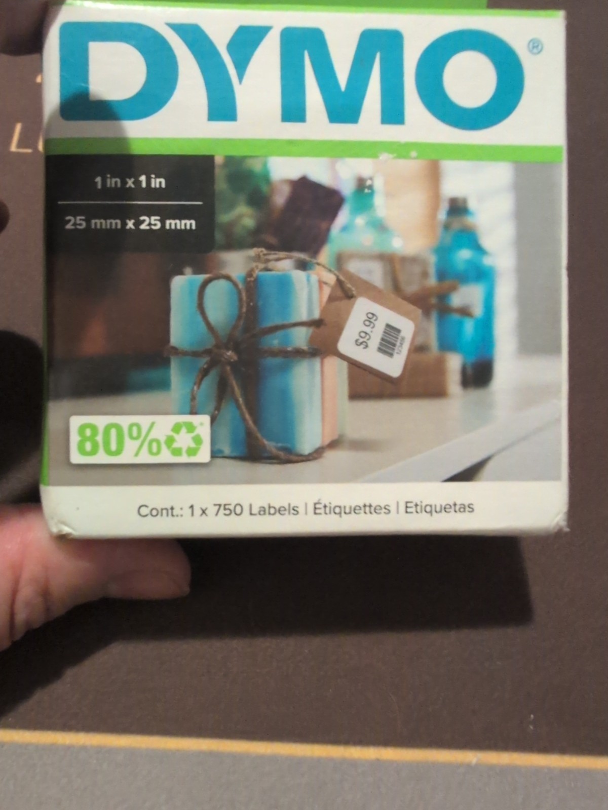Dymo White Label – 1″ X 1 Roll, 750 Multipurpose
