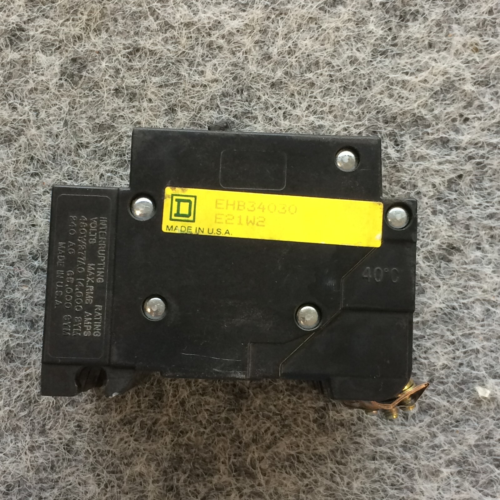 NOS Square D EHB34030 3 Pole Circuit Breaker 30 Amp * Ships Same Day*