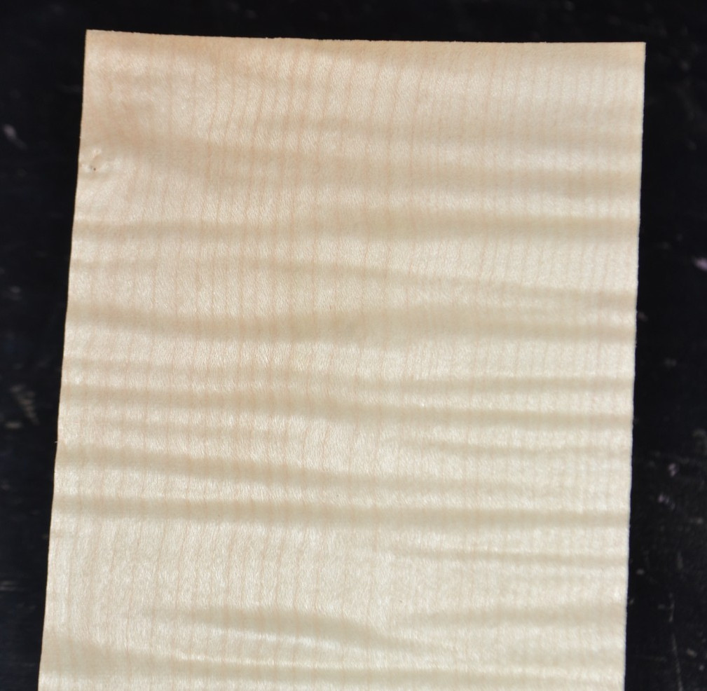 Flame Maple Raw Wood Veneer Sheet 5 x 41 inches 1/42nd BLEMISHED 35137-82
