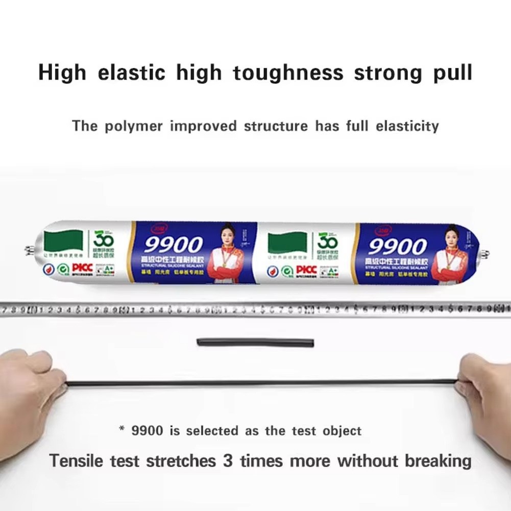 9900 Waterproof Sealant, Outdoor Silicone Waterproof Sealant Heat Resistant 500g