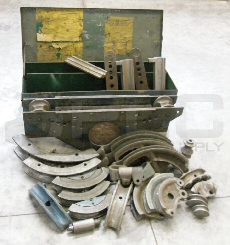 GREENLEE NO. 883-4 1-1/4 THRU 4″ PORTABLE HYDRAULIC BENDER WITH TOOLBOX *READ*