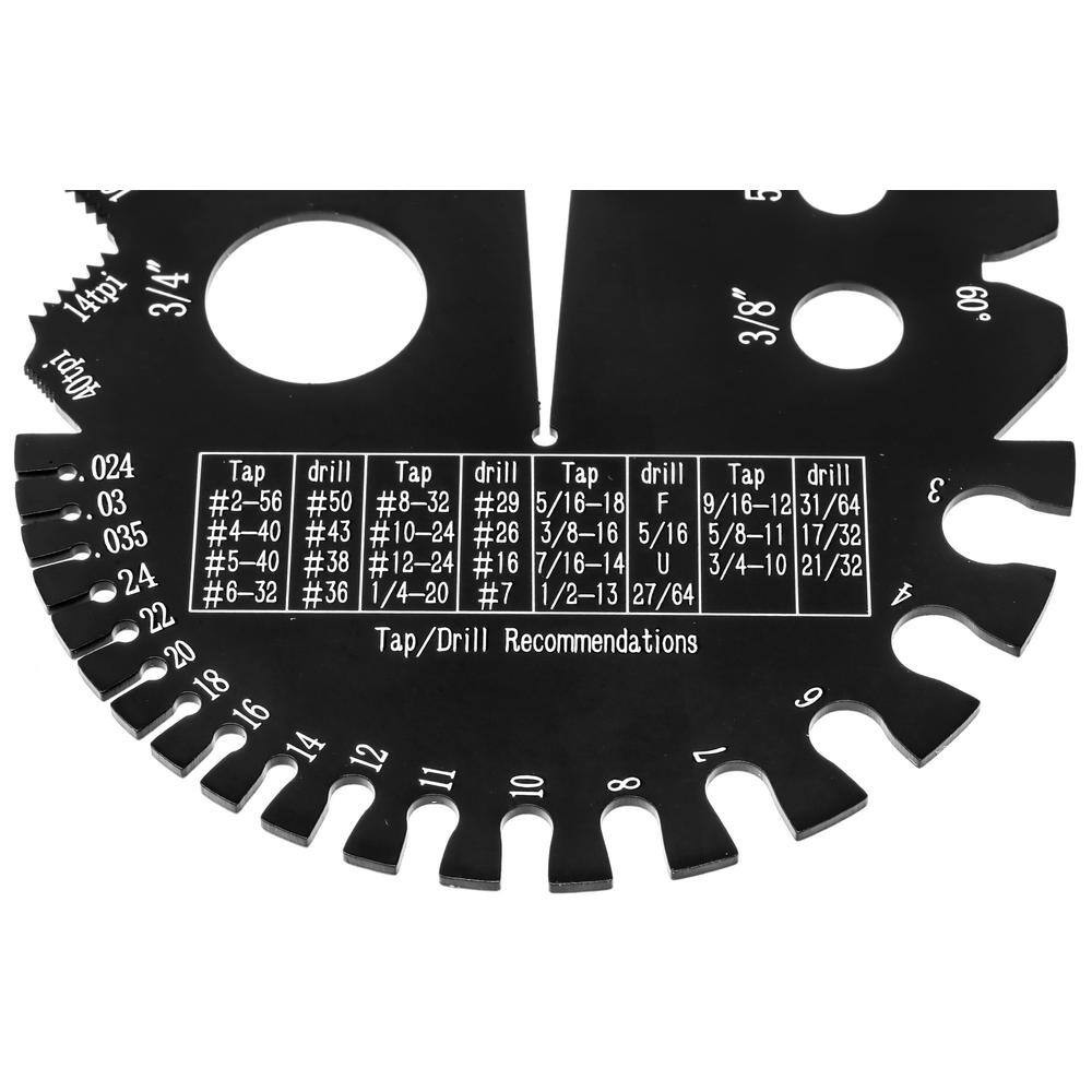6-11/16 In. Metric and Imperial Metal Thread Pitch Multi-Gauge with Carrying Cas