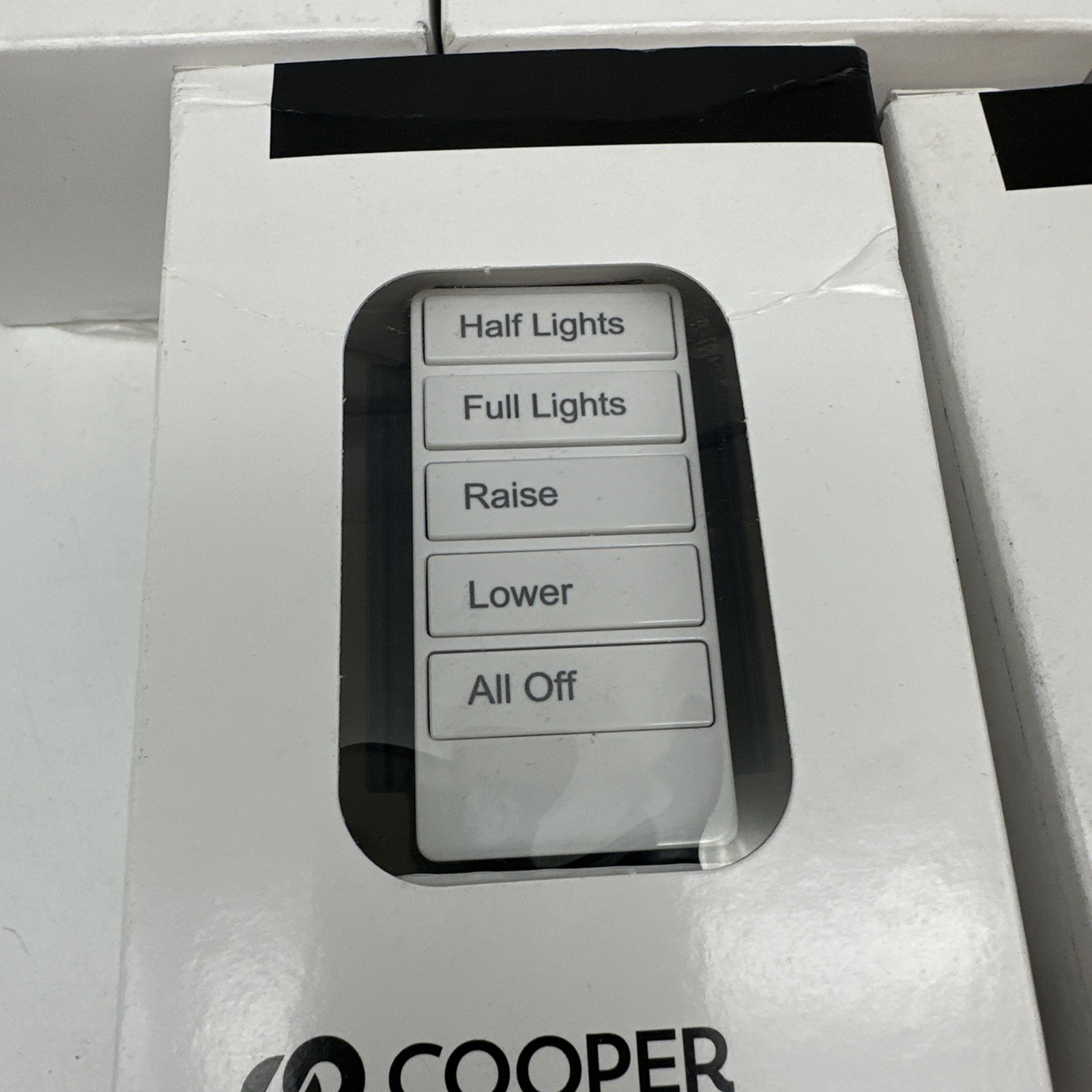 Cooper Lighting Greengate RC-5TSB-052 Cooper small Wallstation White 5 Button