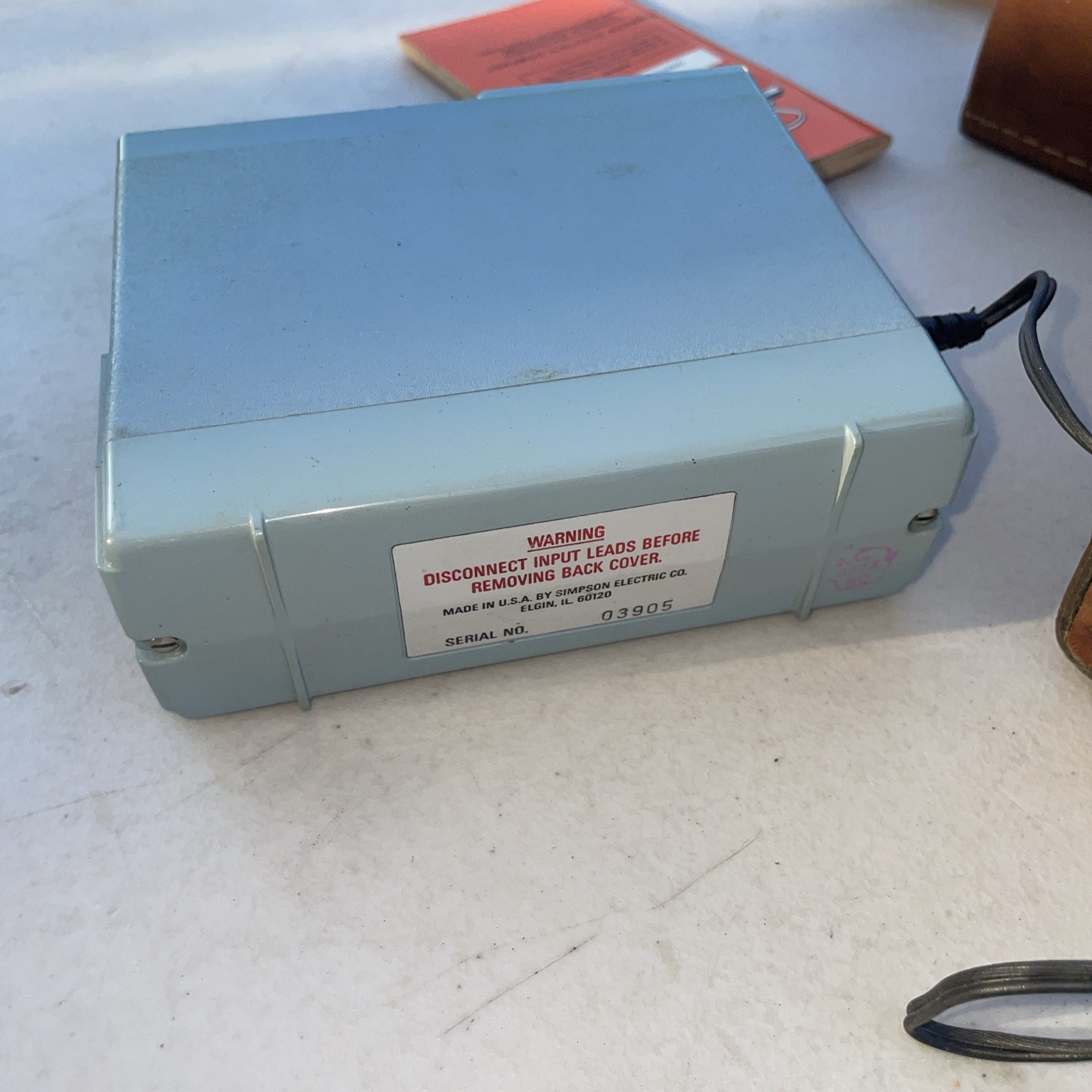 Simpson Digital Multimeter Model 461. 2 Leather Case Beth Steel Piece Of History