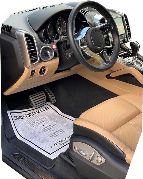Heavy Duty Disposable Floor Mats 250 Count Plastic Coated Paper Protective Auto