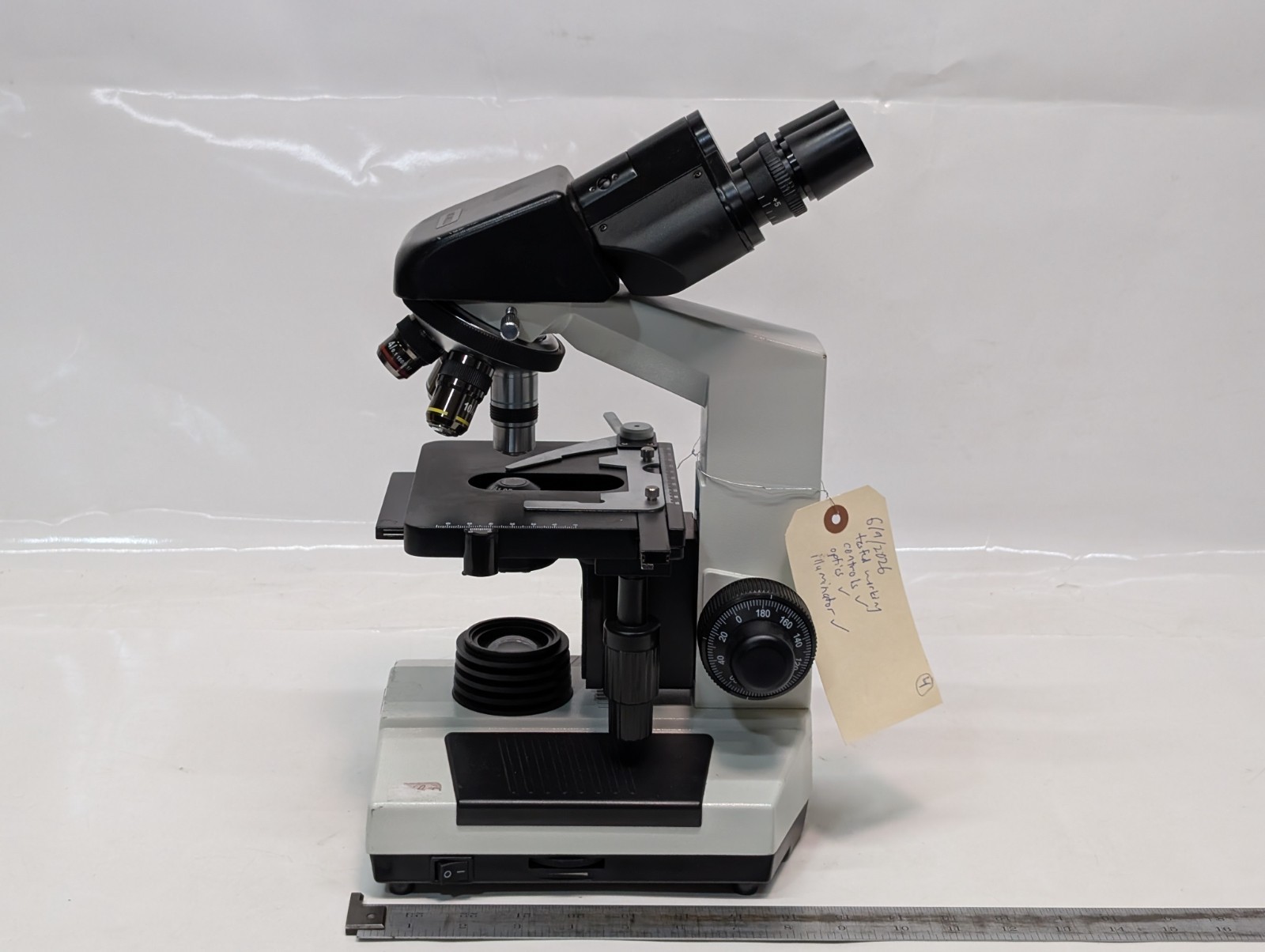 LW Scientific Revelation III Compound Microscope, 110V, 60Hz, 4 Objective Lenses