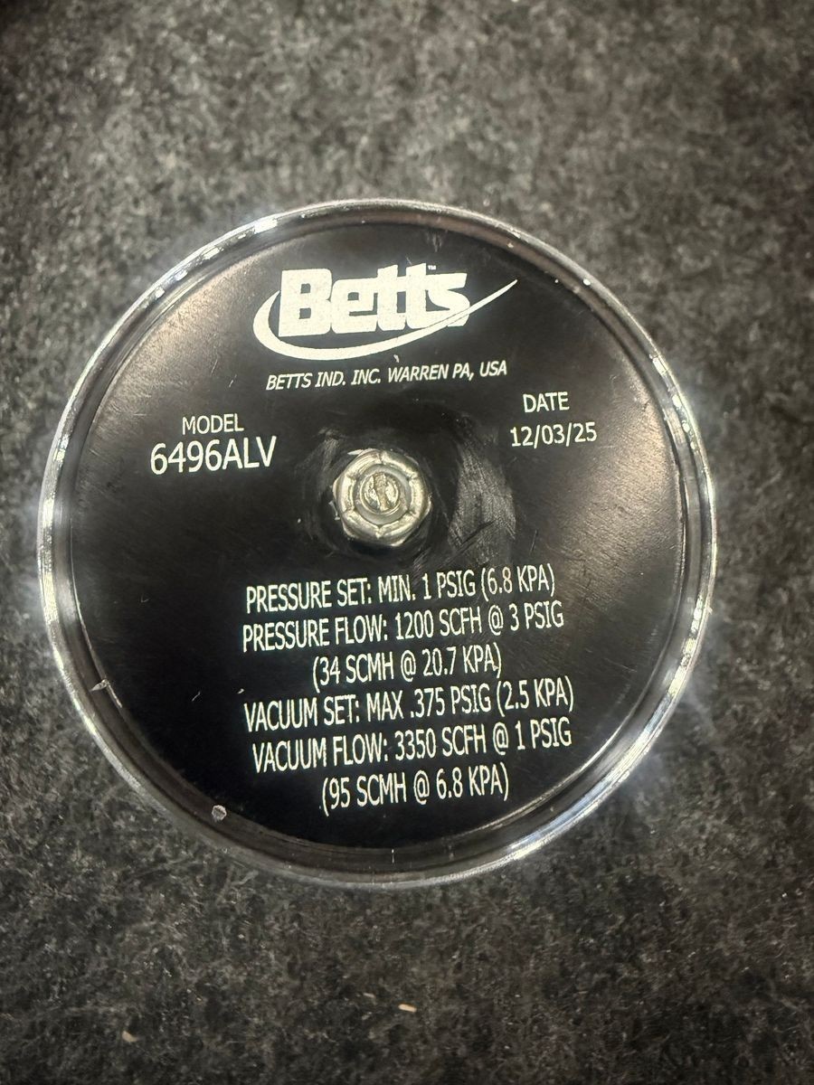 Betts Industrial Inc. 6496ALV , 406 Style Normal, Aluminum Pressure Vacuum Vent