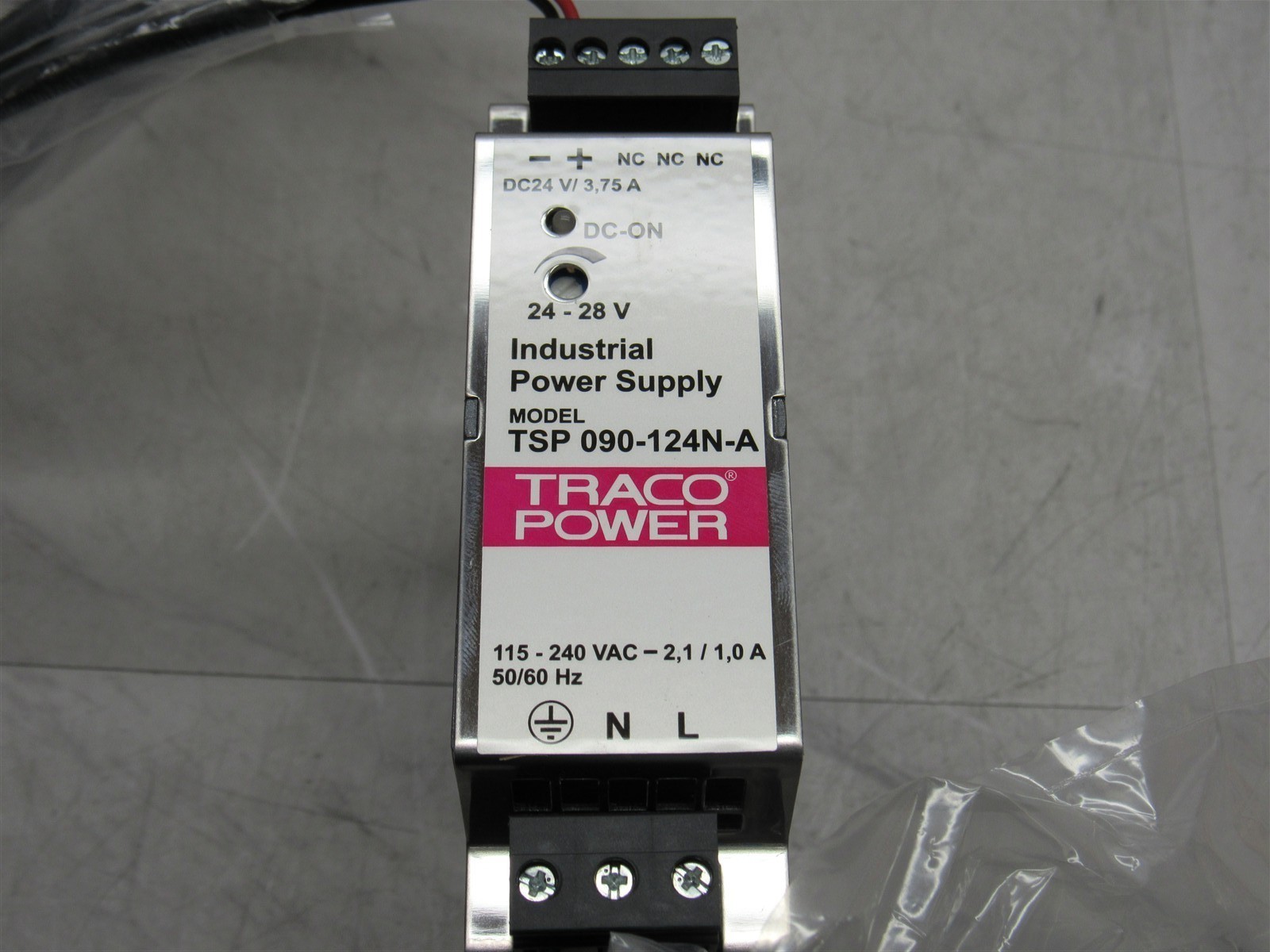 4 LOT – NEW TRACO POWER TSP 090-124N-A 24V POWER SUPPLY w/ CABLES