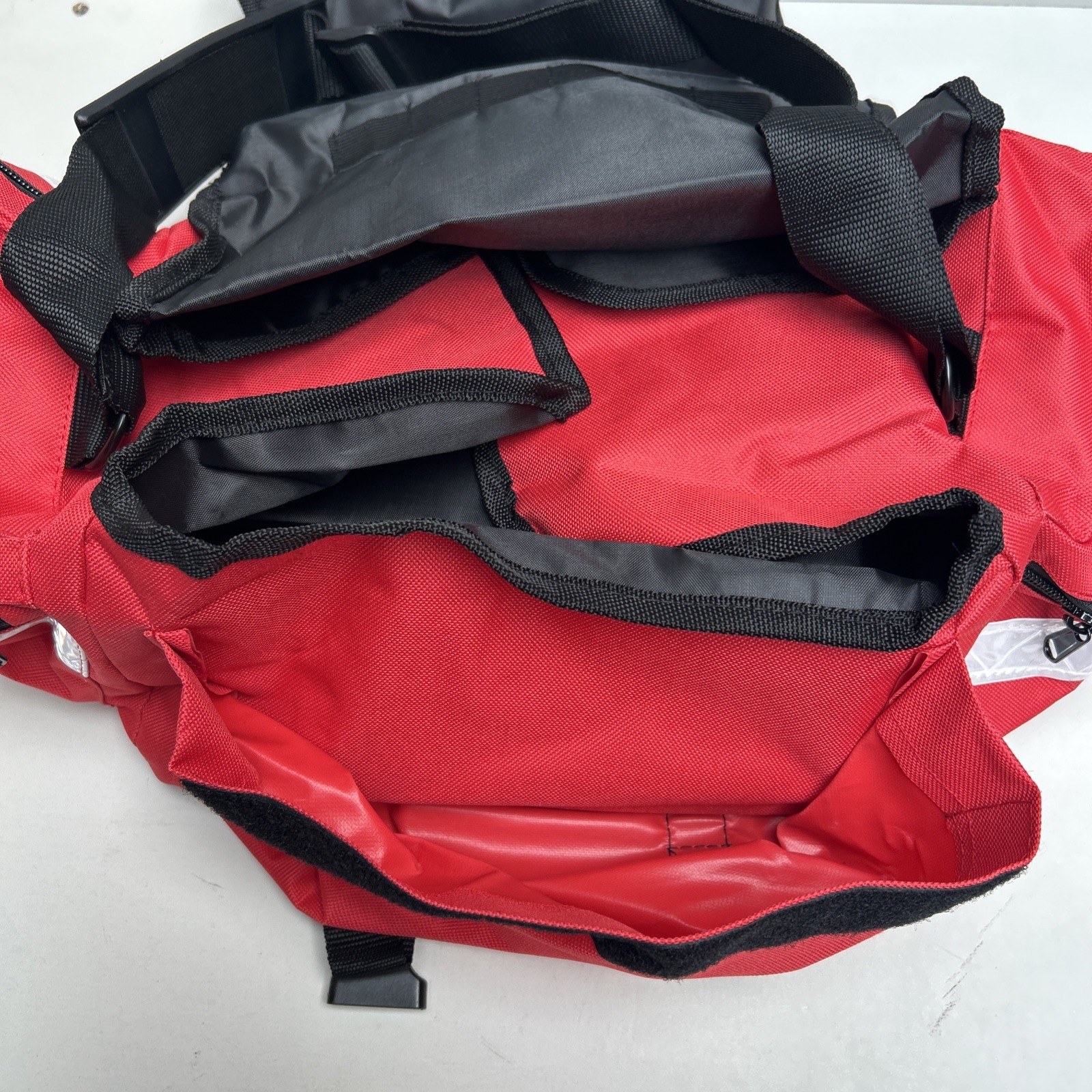First Responder Paramedic Rescue EMT Trauma Bag Red 17″x 9″x 7″