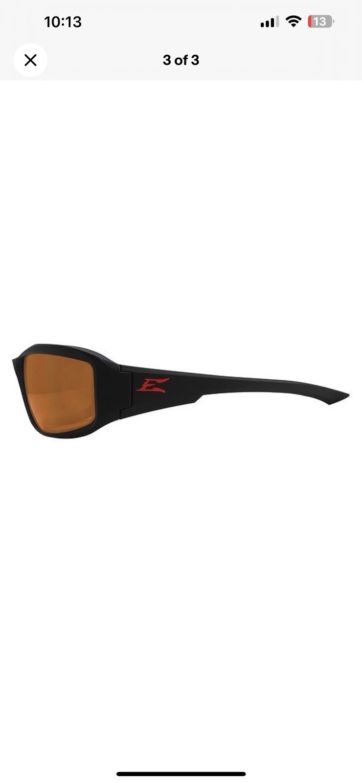 Edge Eyewear Txb235 Brazeau Torque Safety Glasses Copper Lens Red E NIP