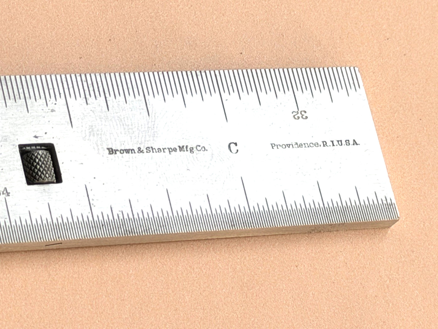 Rare Brown & Sharpe Mfg. Co. No.391 3-Inch Steel Pocket Caliper Rule. USA Made!