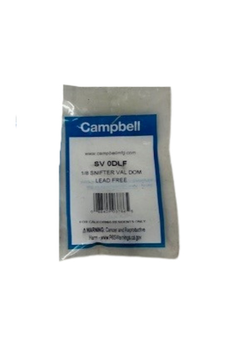 Campbell AIR Valve 1/8″- Snifter Val Don Lead Free – SV 0DLF