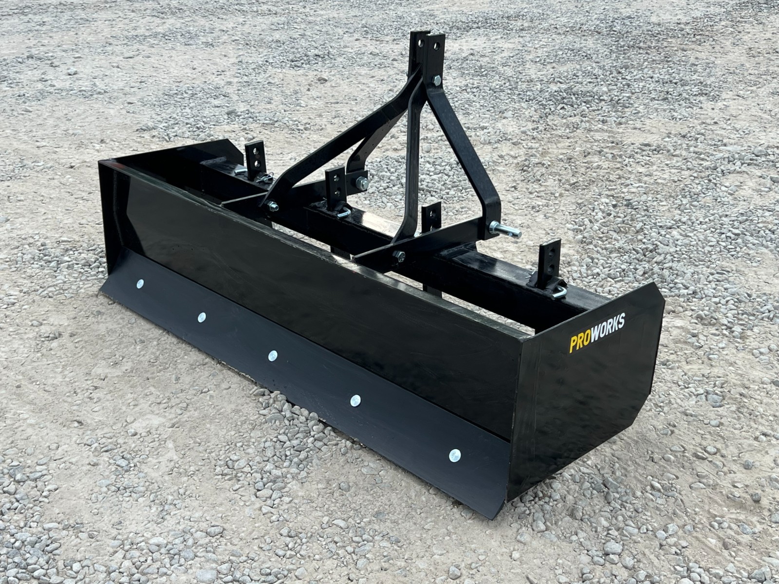 PROWORKS 60″ Box Blade 3 Point Hitch Tractor Scraper Grader 5ft USA 4 Ripper
