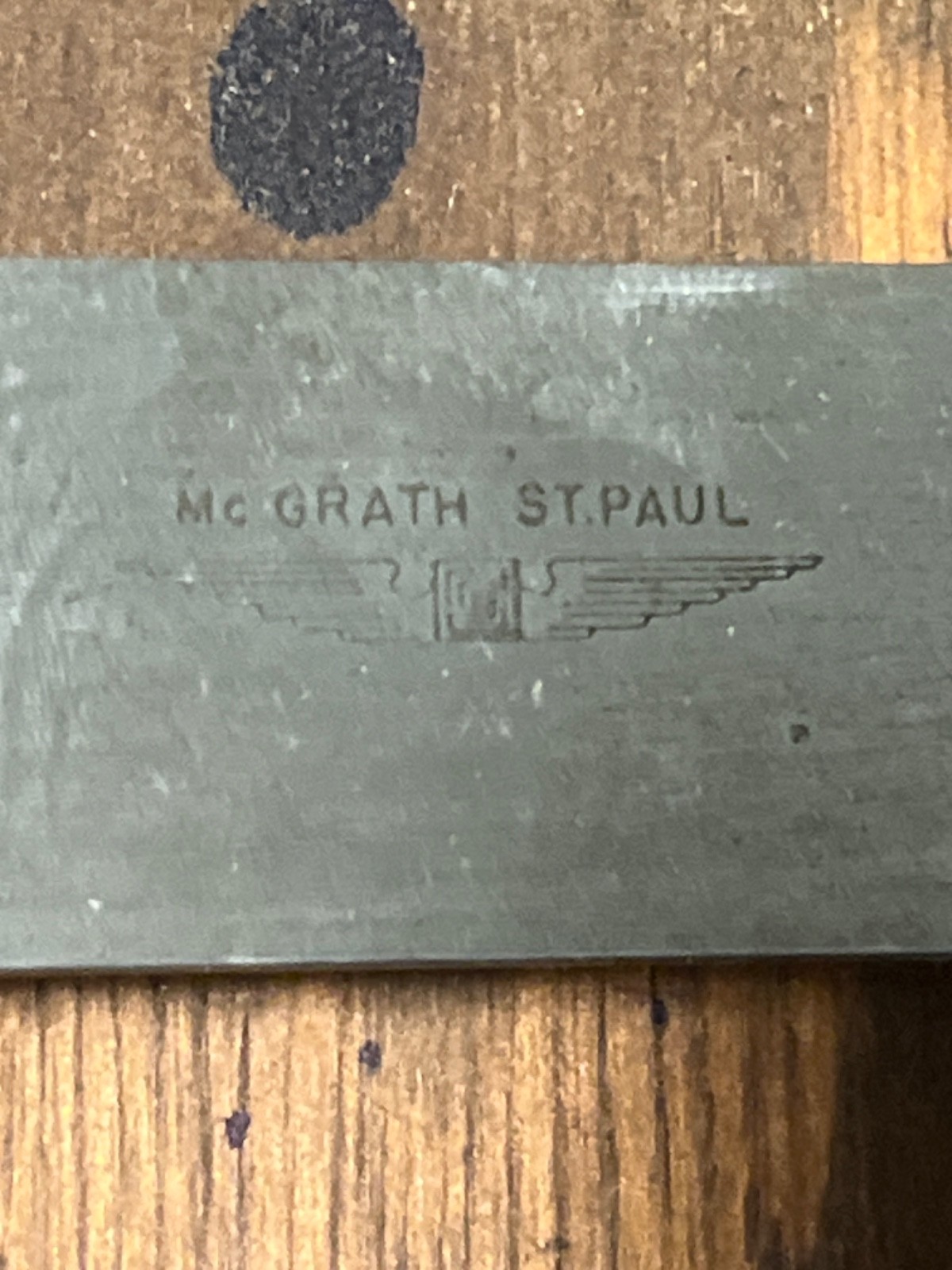 Vintage McGrath Vernier Height Gage in wooden box. St Paul.