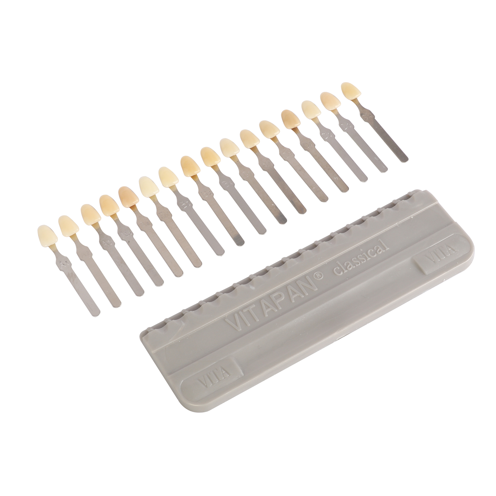 16 Colors Shade Guide Teeth Dental Materials For VITA A1-D4 Whitening Comparison