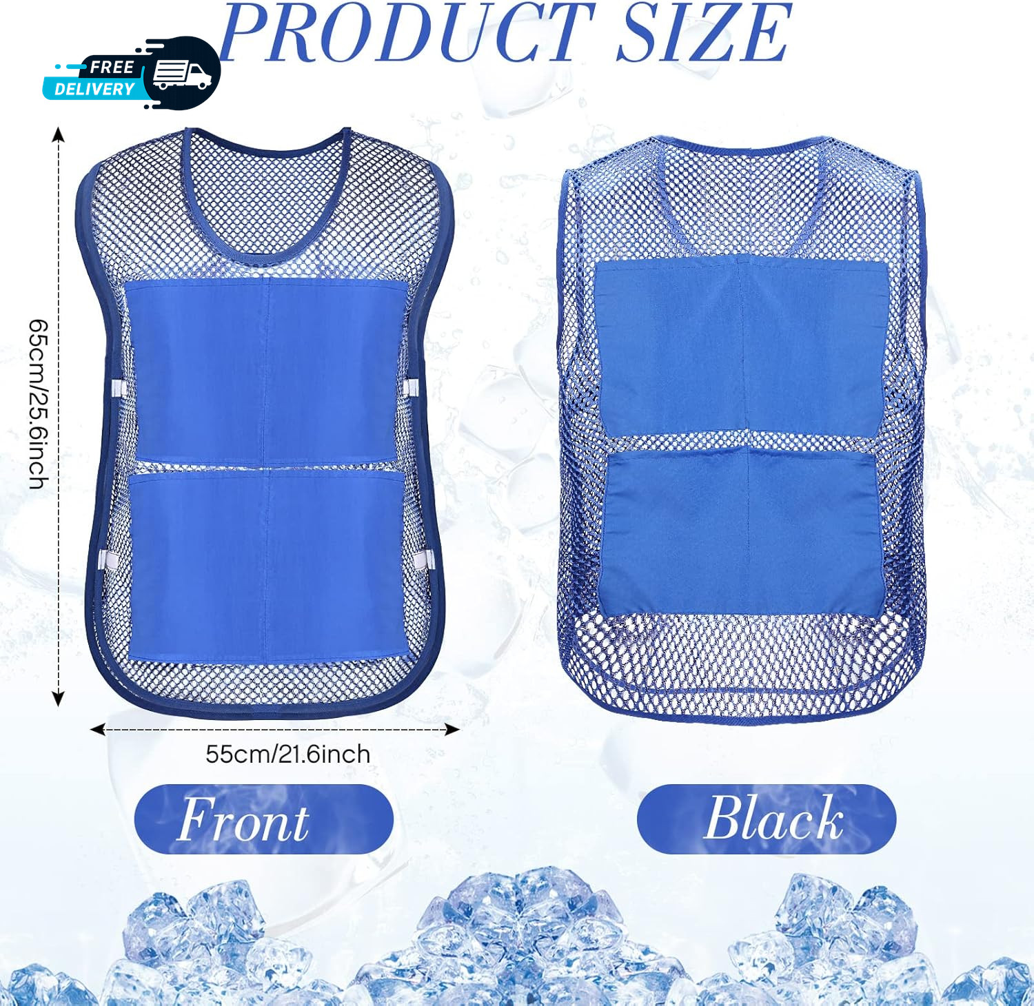 Ice Vest Cooling Vest for Men Women Teens with Ice Packs Summer Cooling Vest
