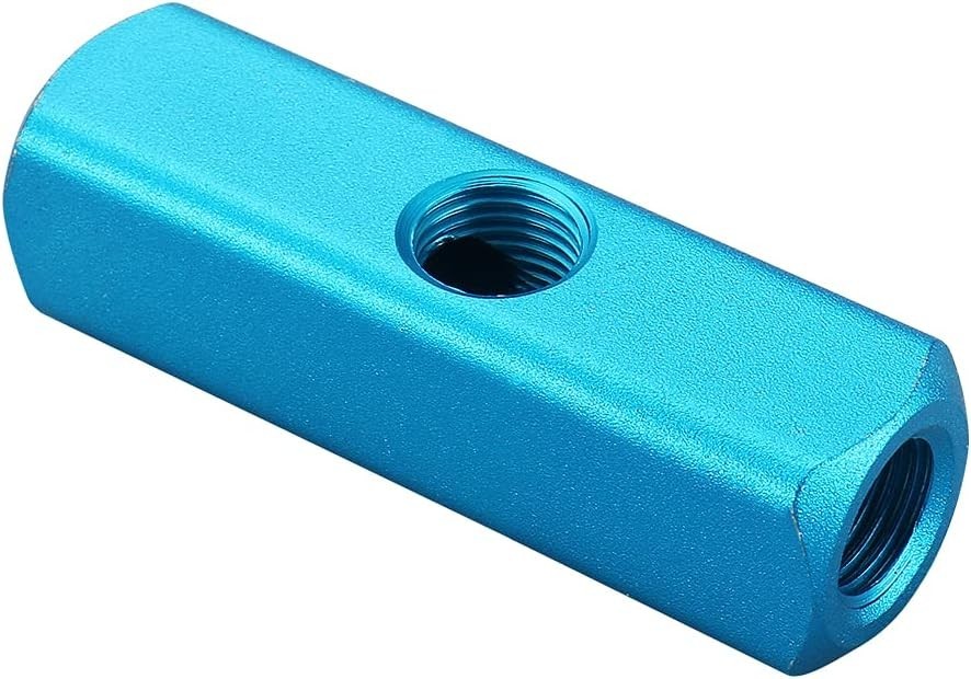 Durable Aluminum 2-Way 5-Port Manifold Block for Precision Pneumatic Control