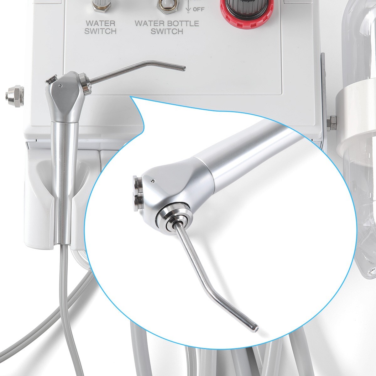 Portable Dental Turbine Unit with Weak Suction Work with Air Compressor 4Hole