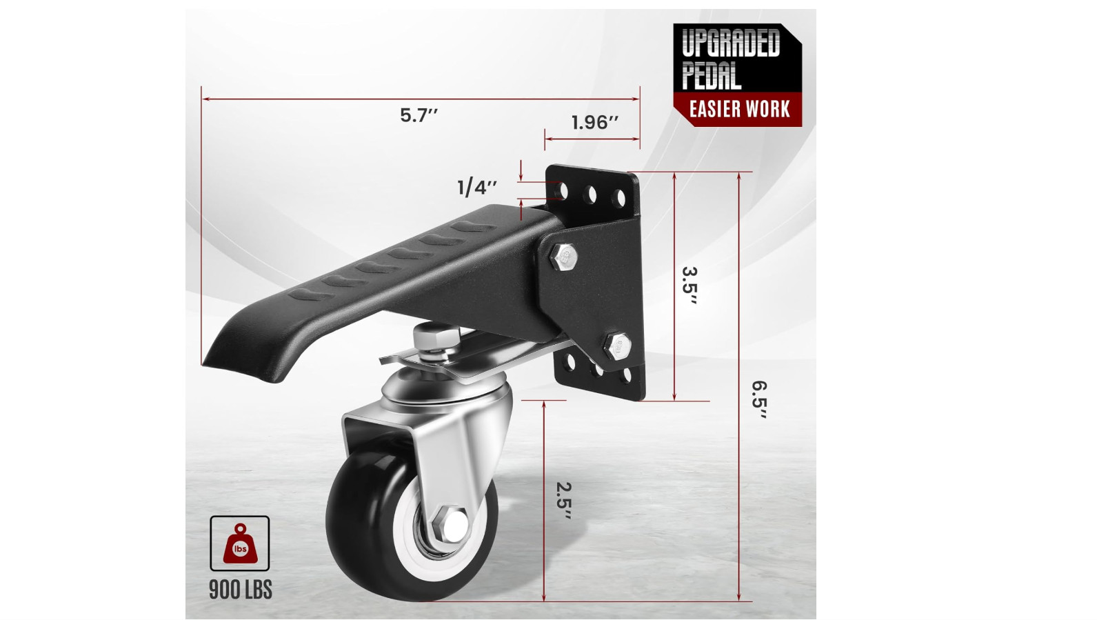 4 PACK Workbench Casters Kit 880Lbs Capacity EXTRA Heavy Duty Retractable Wheels