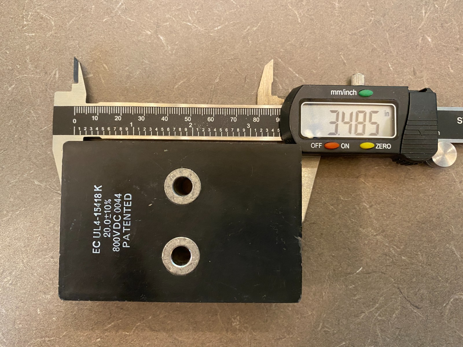 EC UL4-15418 K 20.0μF±10% 800VDC IGBT Snubber Capacitor Electronic Concepts