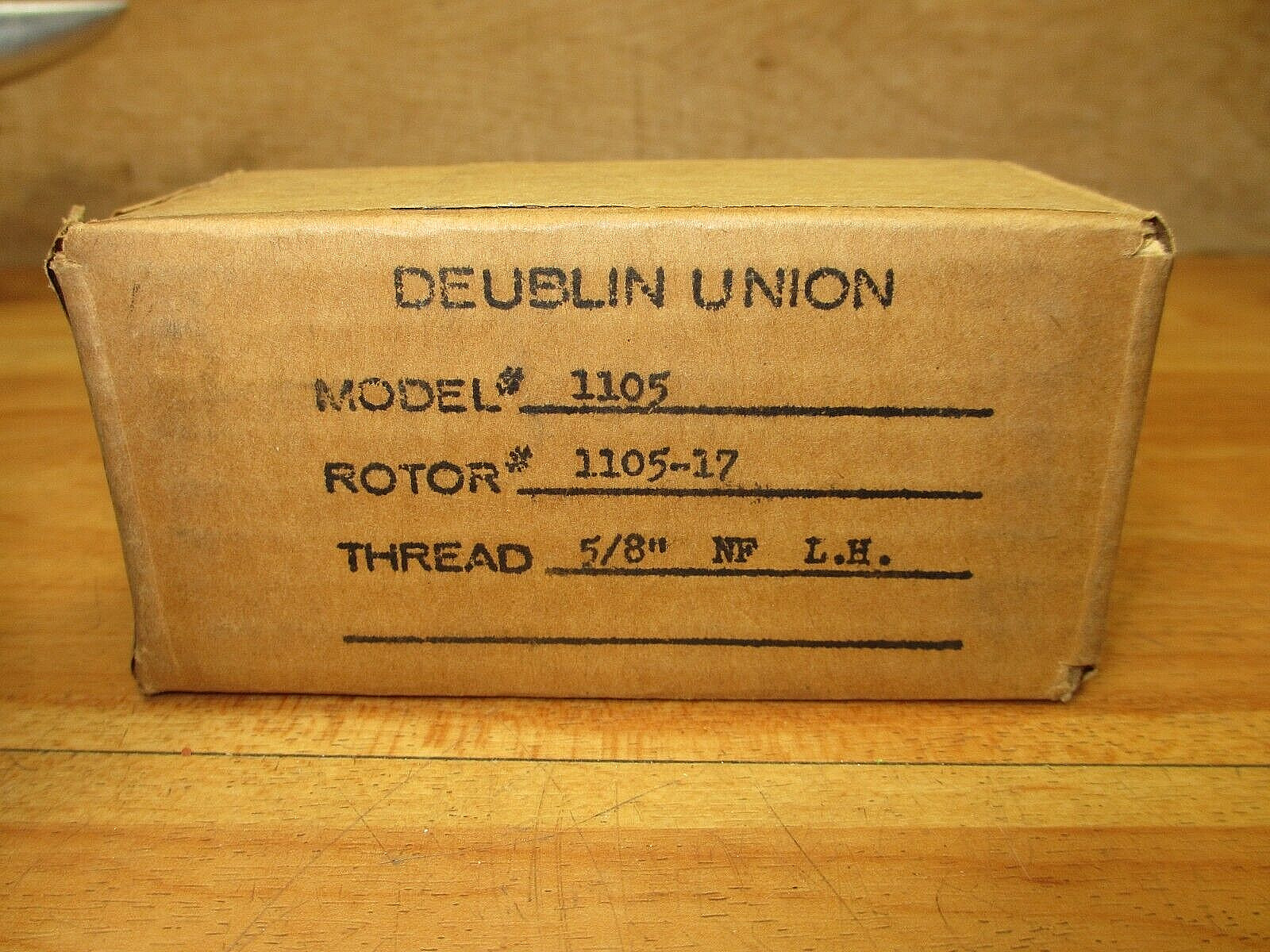 Deublin 1105 *NEW* Rotary Union Rotor 1105-17 Thread 5/8″ NF L.H.
